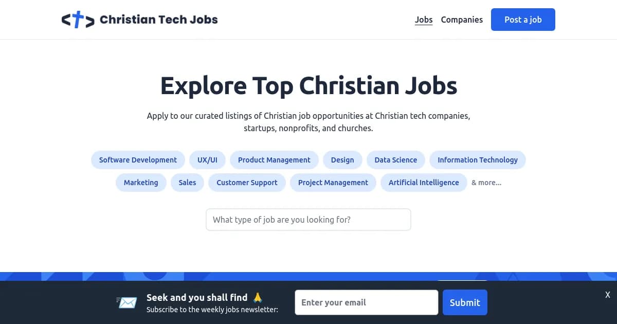 Christian Tech Jobs image