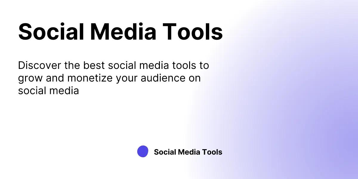 Social Media Tools image