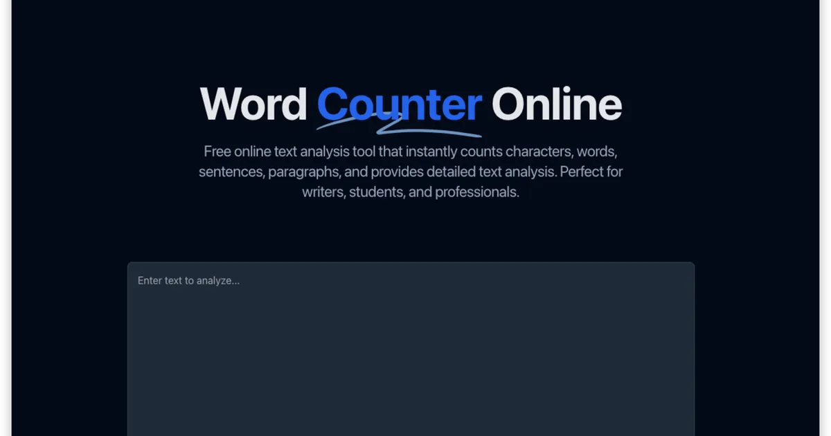 Word Counter Online image