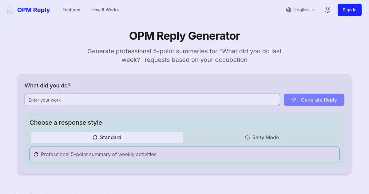 OPM Reply image