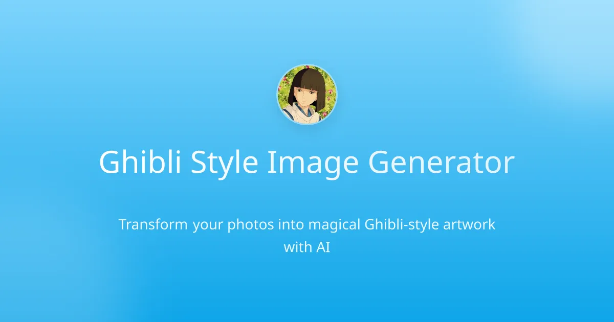 Ghibli Img Generator image