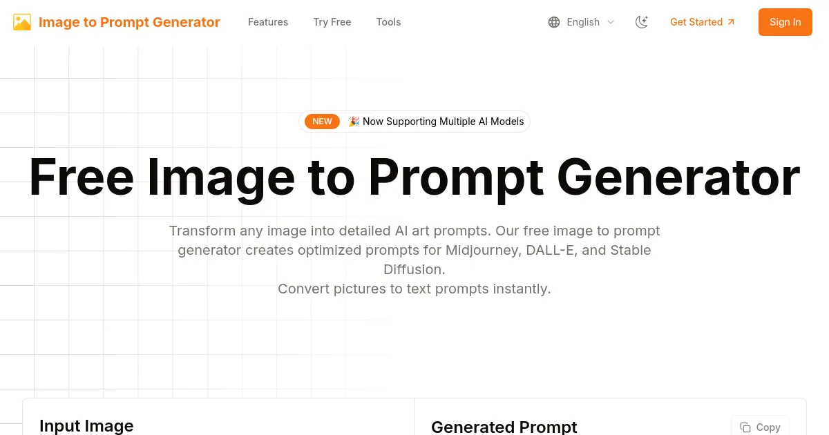 Image to Prompt image