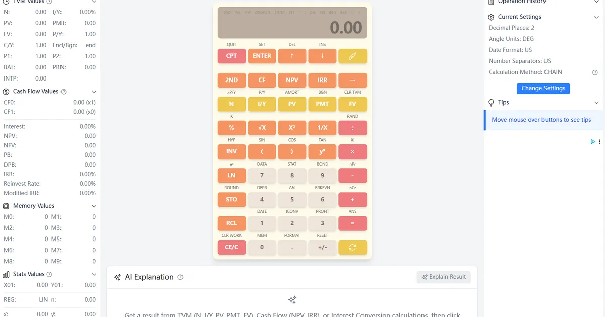 Financial Calculator image