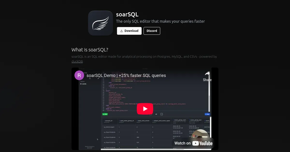 soarSQL image