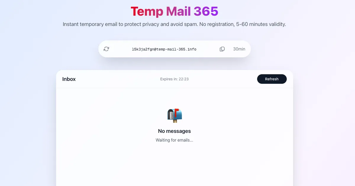 Temp Mail 365 image