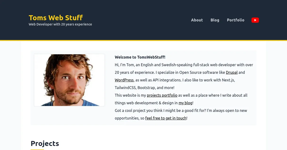 TomsWebStuff image