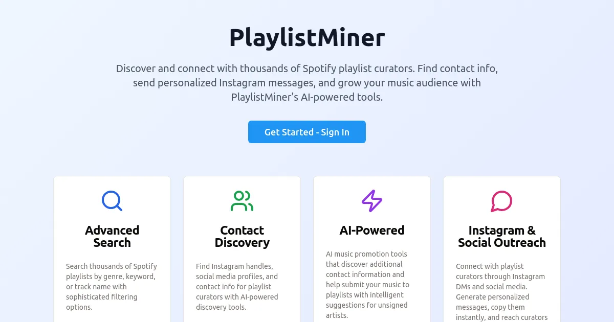PlaylistMiner image