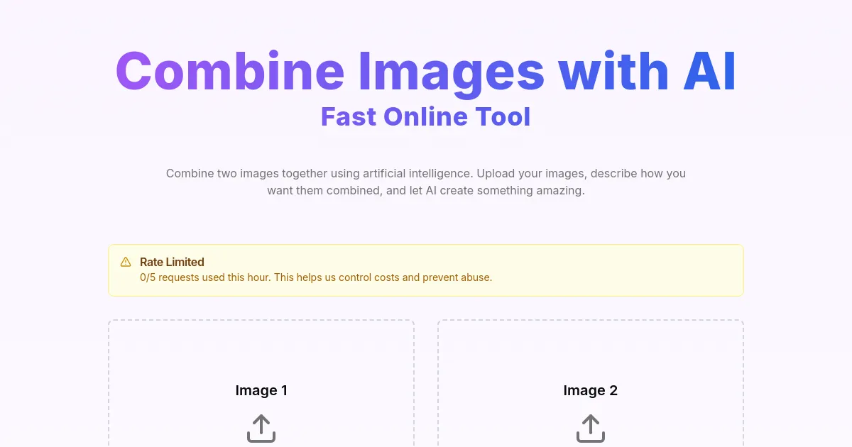 AI Image Merger image