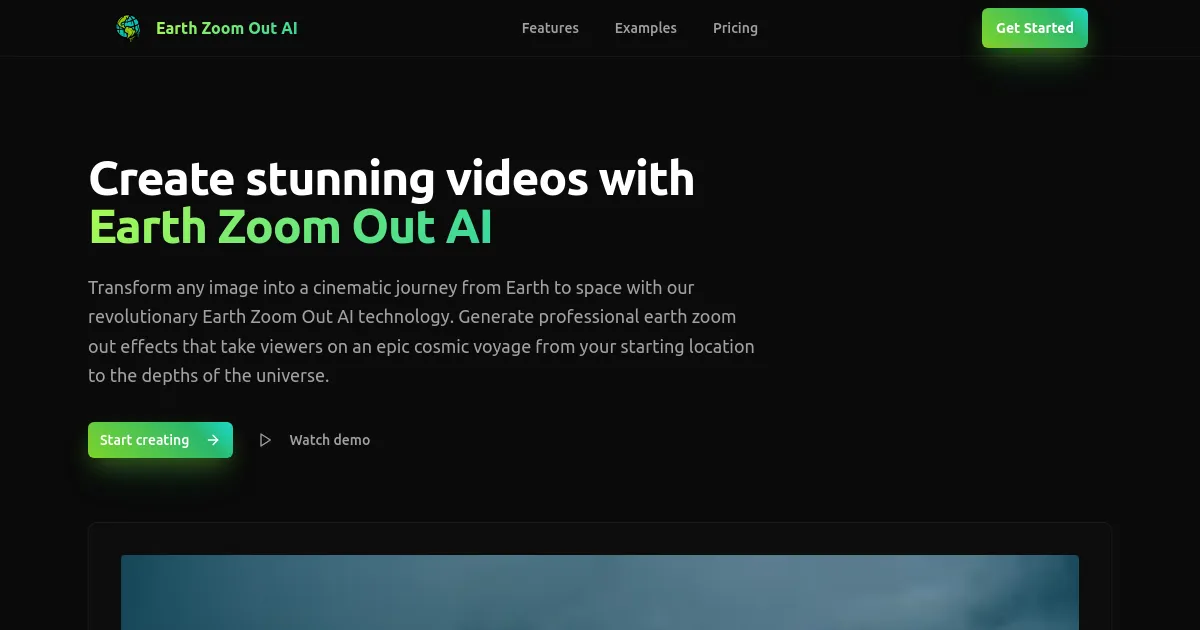 Earth Zoom Out AI image