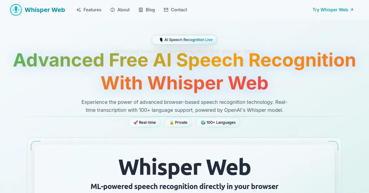 Whisper Web image