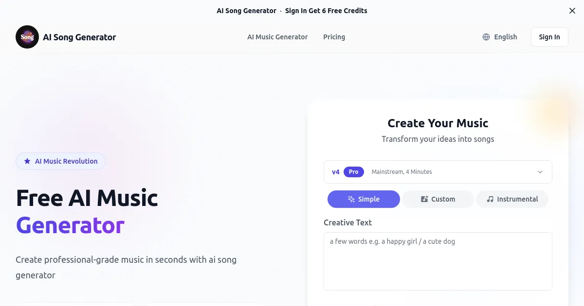 AI Song Generator image