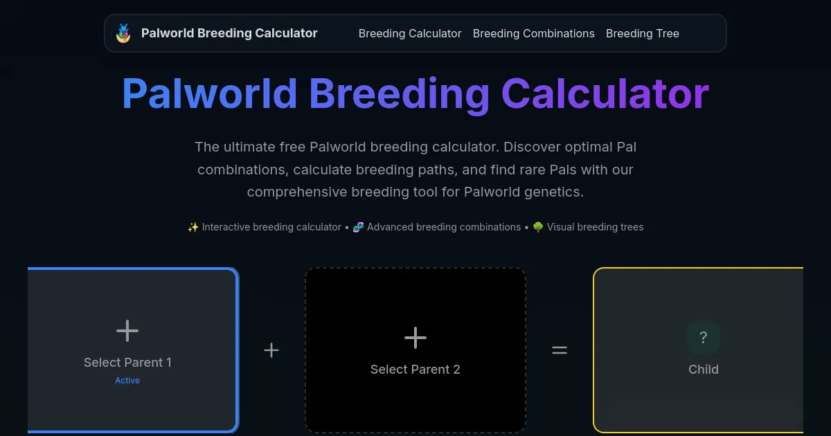 Palworld Breeding image