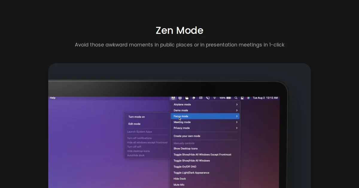 Zen Mode for macOS image