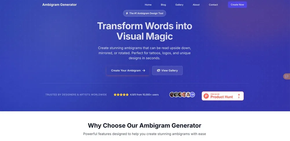 Ambigram Generator image