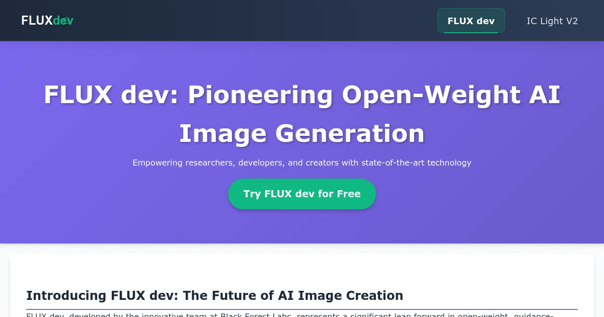 FLUX dev image