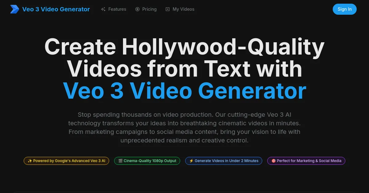 Veo3 Video Generator image