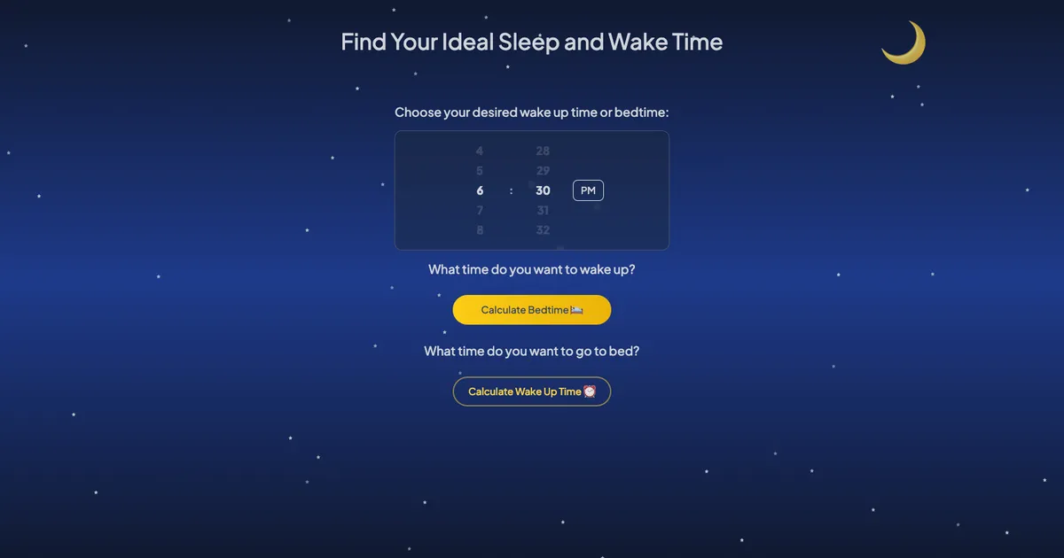 Sleep Calculator image