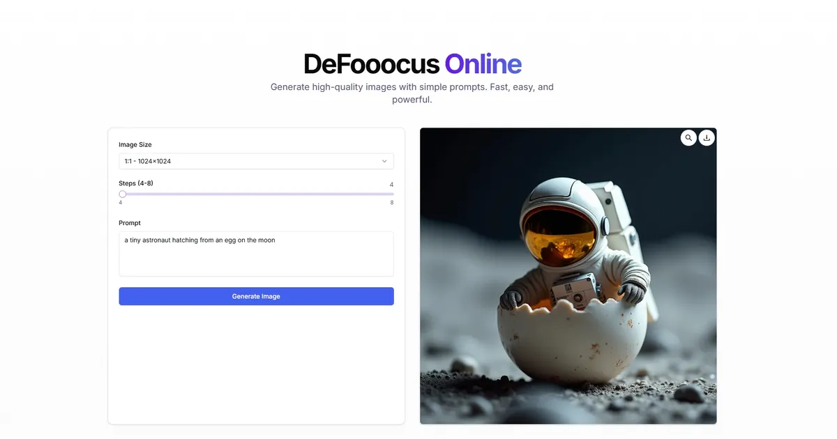 Defooocus image