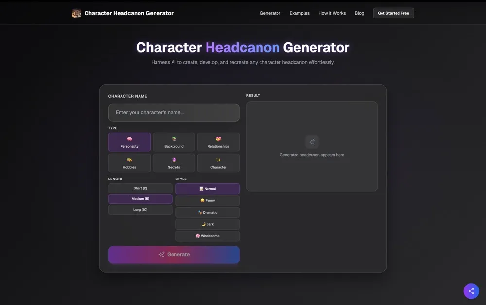 Headcanon Generator image