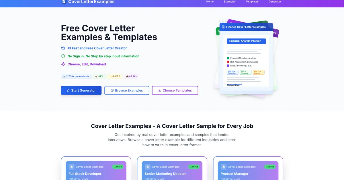 CoverLetterExamples image