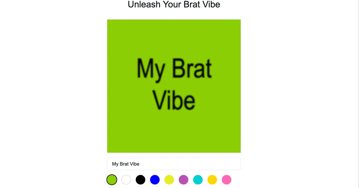 brat generator image