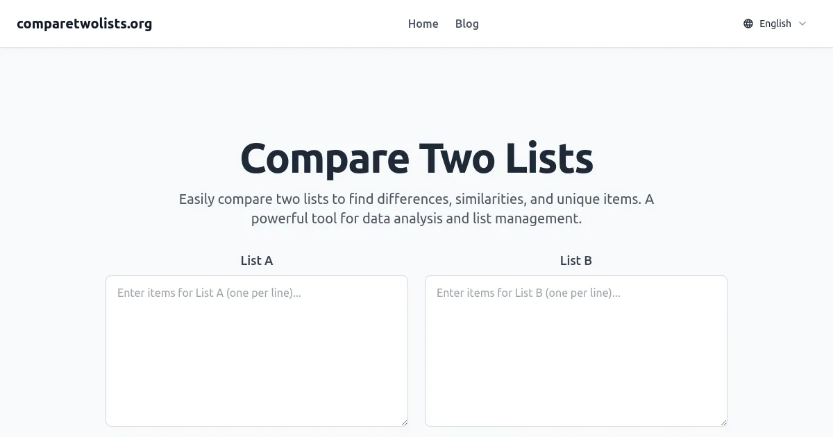 Compare Two Lists image