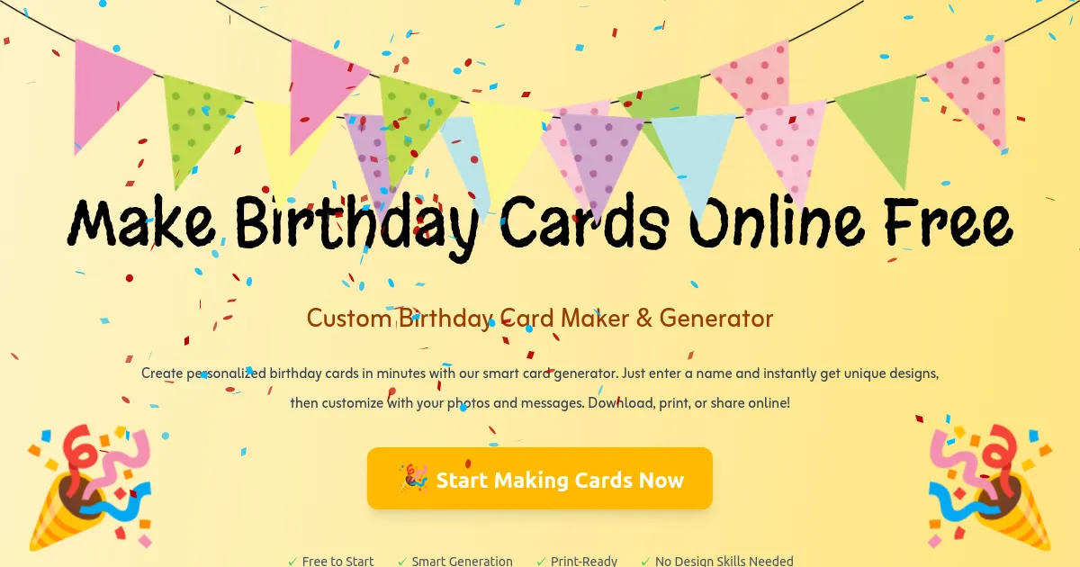 Birthday Card Maker image