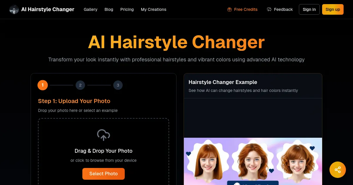 AI Hairstyle Changer image