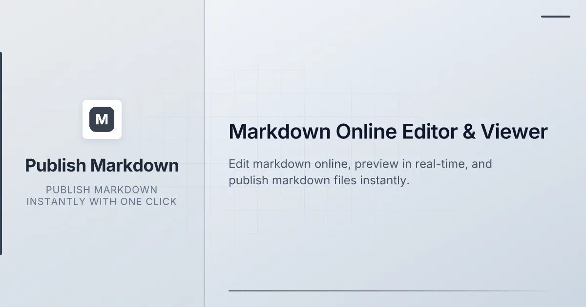Publish Markdown image