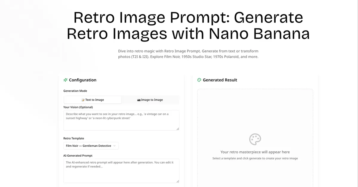 Retro Image Prompt image