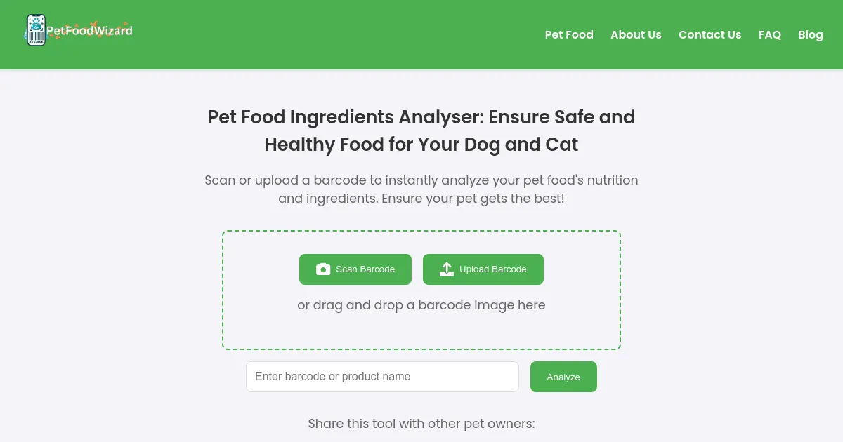 Pet Food Wizard image