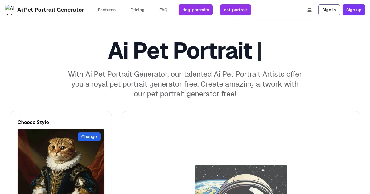 AI Pet Portraits image