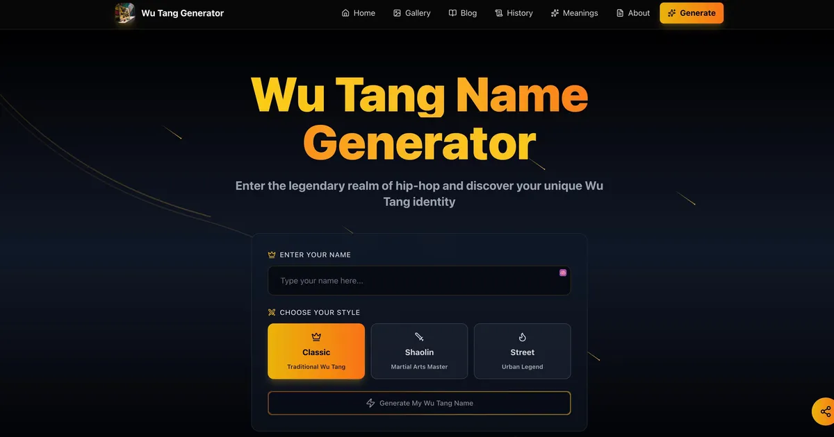wutang-namegenerator image