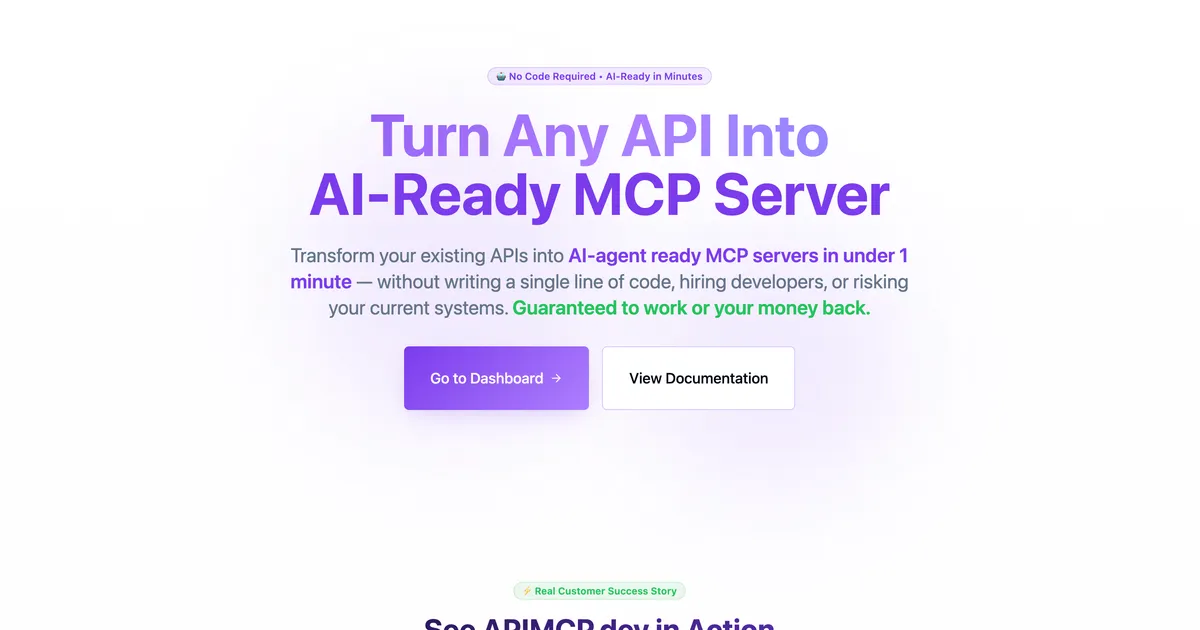 APIMCP.dev image
