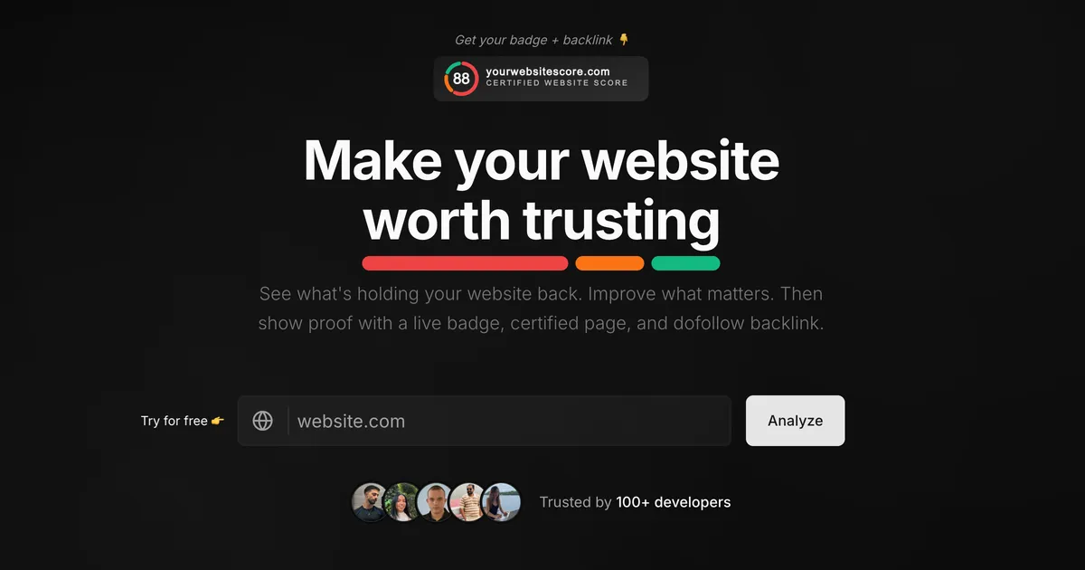 YourWebsiteScore image