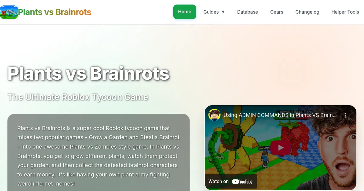 Plants vs Brainrots image