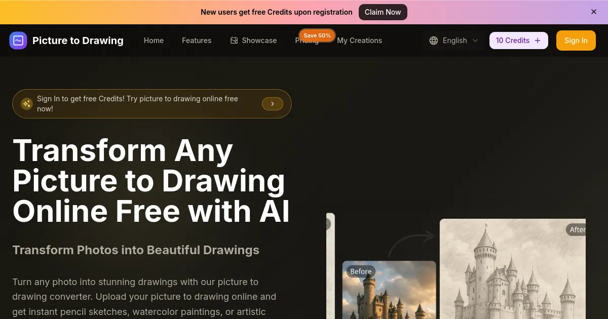 Picture to Drawing image