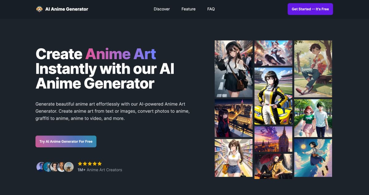 AI Anime Generator image