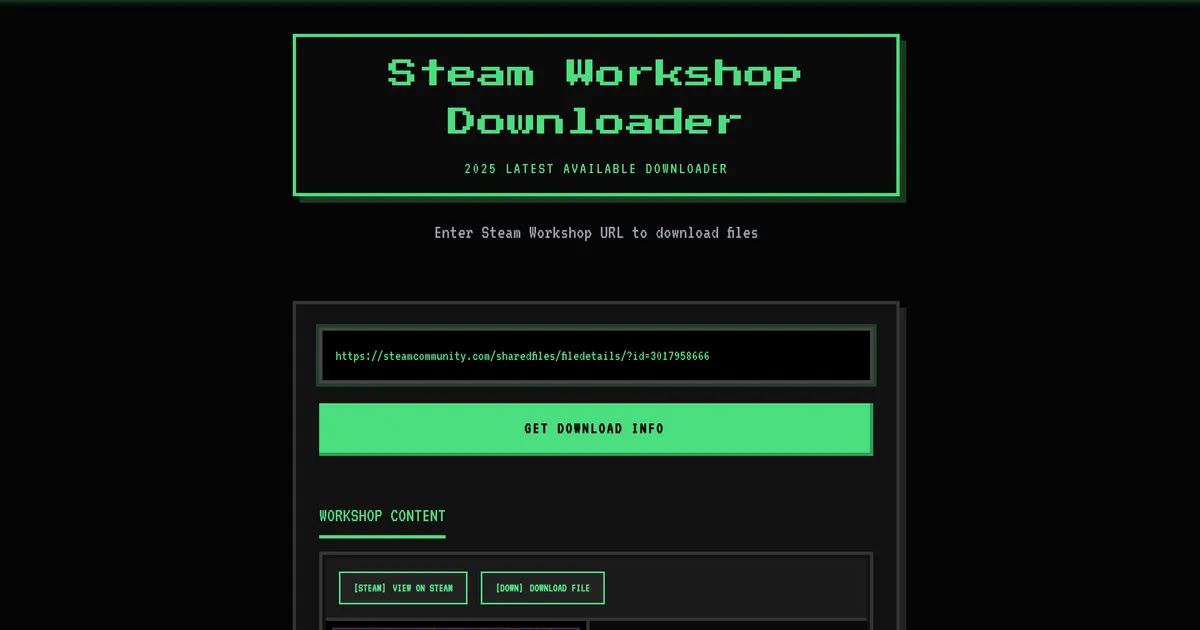 Steam Workshop DL image