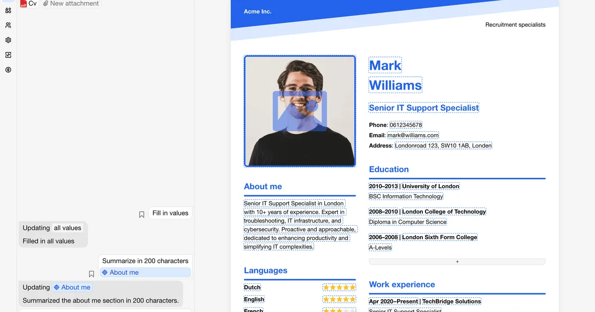 CV Transformer image