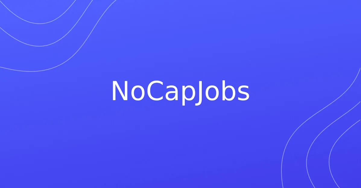 NoCapJobs image