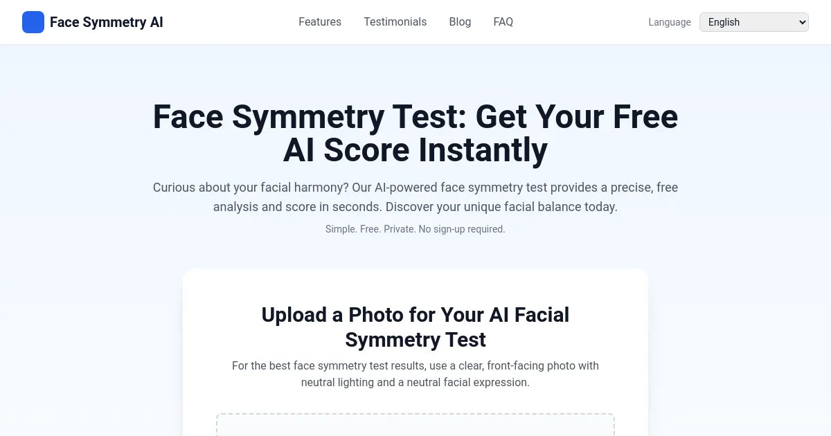 Face Symmetry AI image