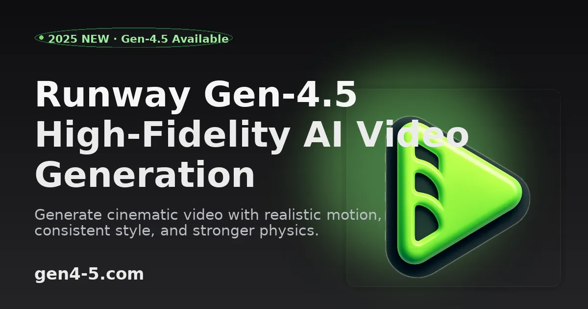 Runway Gen-4.5 image