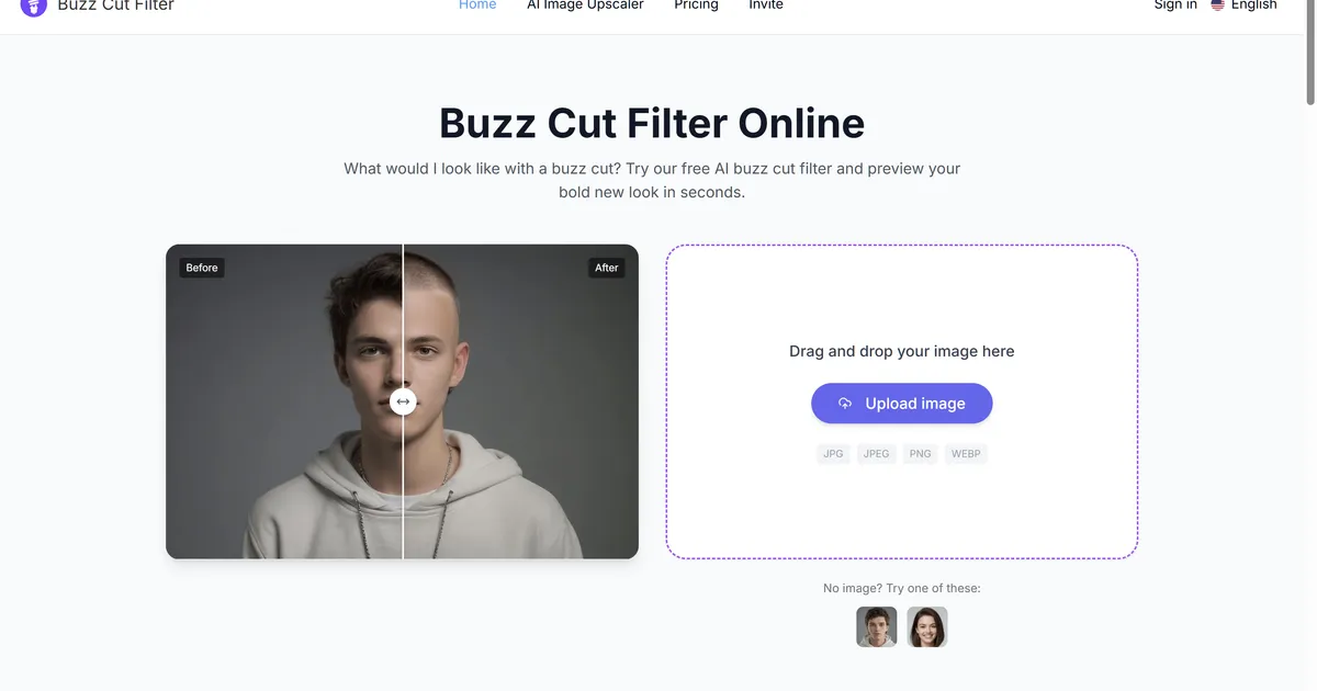 Buzz Cut Filter image