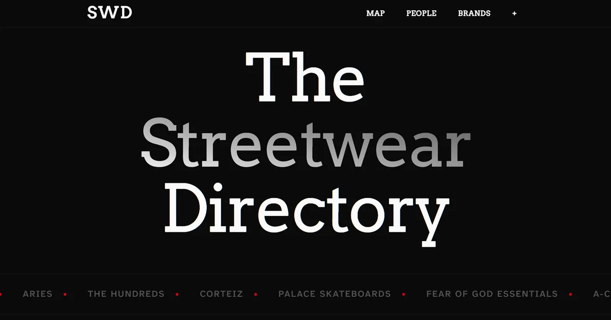 Streetwear Directory image