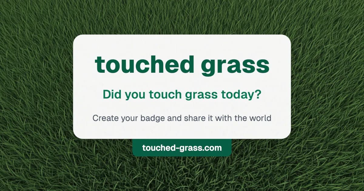 Touched Grass image