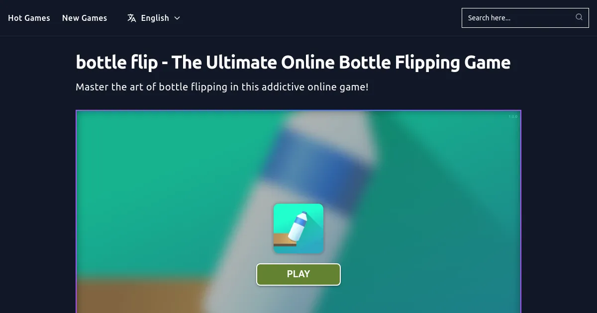 Bottle Flip image