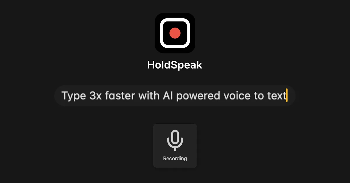 HoldSpeak image