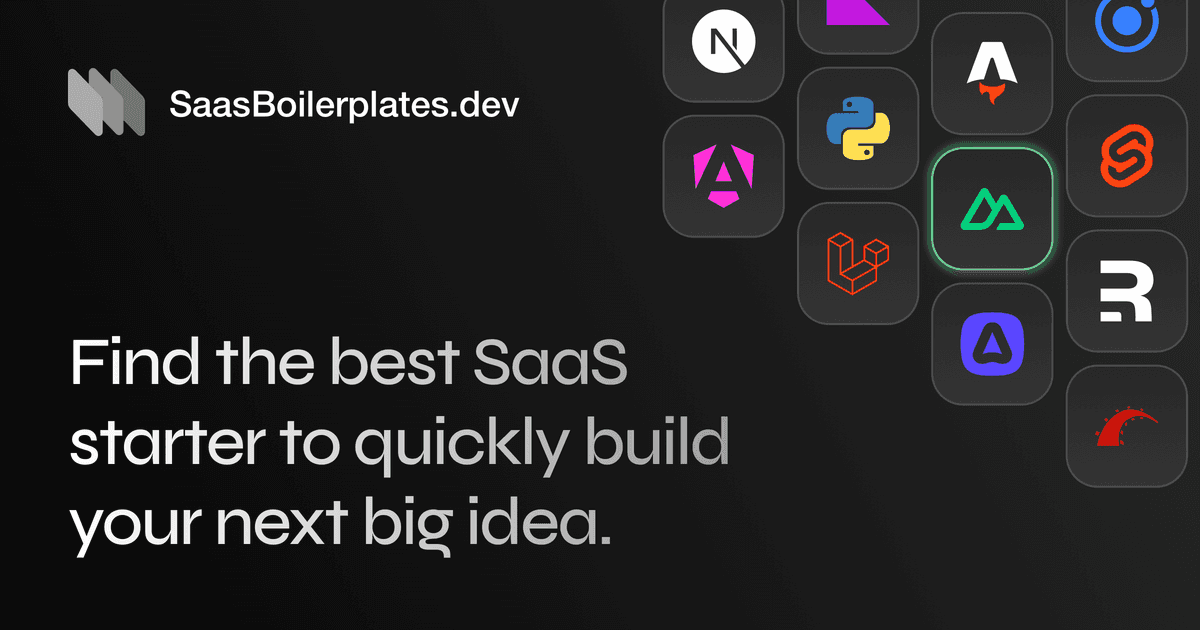 SaaS Boilerplates image