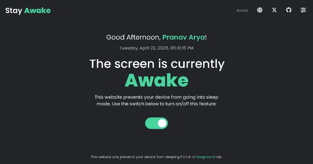 Stay Awake image
